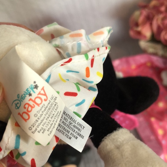 DISNEY lot of 7 Minnie toys-Drum set Baby comfort blanket rattle activity toys - Picture 9 of 16